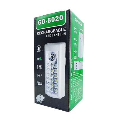 Ручний акумуляторний ліхтар GD 8020 світлодіодний переносний з USB зарядкою для телефону Power bank