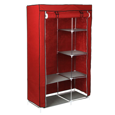 Тканинна шафа на 6 секцій органайзер Simple Wardrobe каркасний стелаж для зберігання одягу та взуття