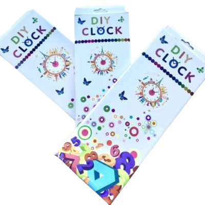 Настінний самоклеючий 3D годинник на батарейках Diy Clock Зроби сам для кухні вітальні Золото
