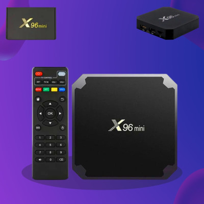 Цифрова смарт приставка із пультом Smart TV Box X96 Mini на Android медіаплеєр для телевізора 4/32 GB