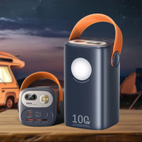 Повербанк REMAX RPP-100 зі швидкою зарядкою та ліхтариком 60000 mAh універсальний зарядний пристрій 100W Power bank USB Type-C