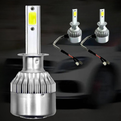 Світлодіодні автомобільні LED лампи для фар C6 H1 Комплект автоламп 2 шт