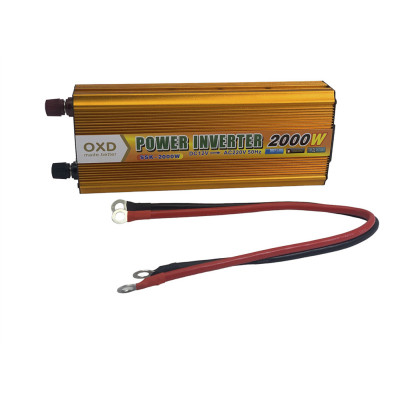 Інвертор перетворювач напруги від акумулятора Power Inverter 2000 W автомобільний 12V-220V
