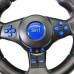 Кермо з педалями 3в1 Vibration Steering wheel педалями газу та гальма мультимедійний універсальний джойстик-кермо