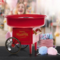 Електричний апарат для виробництва цукрової вати Cotton Candy Maker Червоний