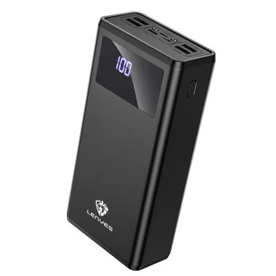 Power bank 50000 mAh LENYES Повербанк зарядка для телефону швидкий зарядний пристрій 4 USB Type-C Lightning