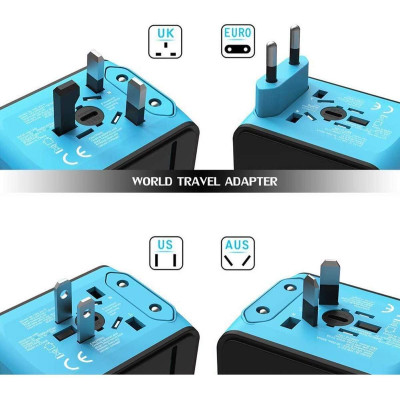 Універсальний мережевий USB-адаптер для подорожей і вдома Adapter Travel ORIGINAL, Перехідник для розеток