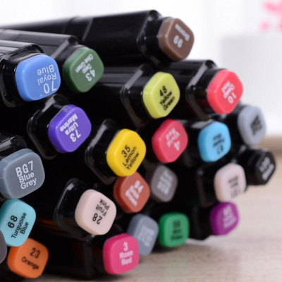 Скетч маркери SKETCHMARKER 40 кольорів Набір двосторонніх маркерів на спиртовій основі для художника