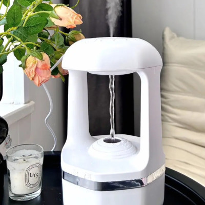 Краплинний антигравітаційний зволожувач повітря 2в1 Water Drop Humidifier зволожувач для будинку з підсвічуванням