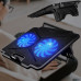 Охолоджуюча підставка під ноутбук 15,6'' Похила стійка для ноутбука з обдуванням і підсвічуванням від USB