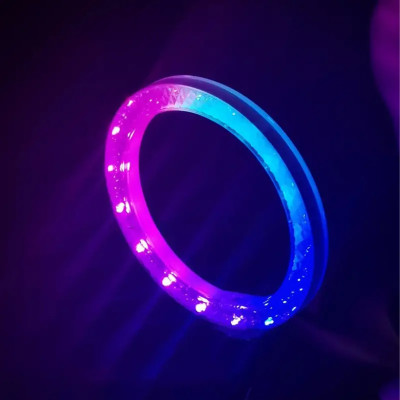 Набір блогера 5в1 Світлодіодна кільцева RGB лампа 3D 36см Штатив 2м Селфі палиця Петличний мікрофон Екш камера