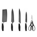 Набор кухонных ножей Knife set 8 предметов с подставкой и точилкой