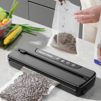 Вакууматор хатній пакувальник із пакетами автоматичний Vacuum Sealer Вакуумний побутовий апарат для пакування продуктів