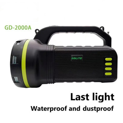 Портативна сонячна система GD 2000А автономна міні електростанція Power bank ліхтар для дачі та будинку