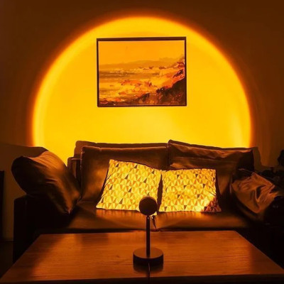 Sunset Lamp проекційний світильник захід USB світильник проектор світло світанку заходу атмосферна лампа для фото