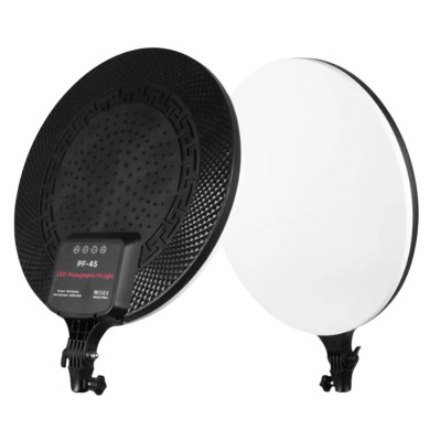 Світлодіодна кругла лампа 45см з пультом LED Fill Light PF-45 портативне відеосвітло для фото та відеозйомки