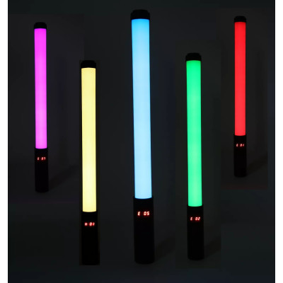 Набор блогера для фото и видео Лампа LED для селфи Stick RGB с штативом 2м и пультом