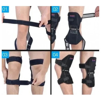 Колінний стабілізатор Підколінний біонічний Powerknee Nasus Sports для підтримки колінного суглоба 2 шт
