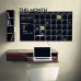 Самоклеюча плівка для малювання крейдою 45х30см Black Board Sticker дошка на стіну з крейдою
