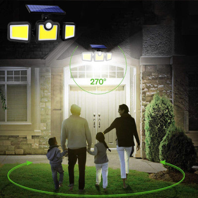 Вуличний прожектор Split solar Wall lamp NF 1725 ліхтар з датчиком руху і сонячною панеллю