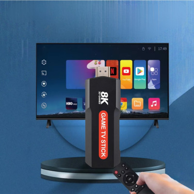 Ігрова консоль Game TV Stick 8K Q9 Max для телевізора з двома бездротовими геймпадами та ретро іграми