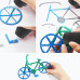 3D Ручка для дітей 3Д ручка 3 покоління з дисплеєм LCD Pen 3 фіолетова Набір з Еко Пластиком та трафаретом