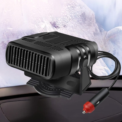 Електричний тепловентилятор у машину 200Вт Auto Heater Fan керамічний автообігрівач пічка від прикурювача 12В