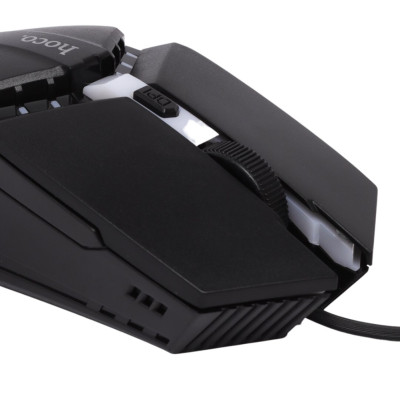 Клавіатура з мишкою настільна RGB підсвічуванням для ПК Hoco GM18 клава ігрова світлодіодна для комп'ютера