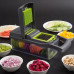 Овочерізка мультислайсер з насадками 14в1 Veggie Slicer тертка багатофункціональна нарізка овочів і фруктів