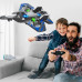 Дитячий радіокерований іграшковий літак світний коптер Літак з пультом управління для польотів з RGB підсвічуванням