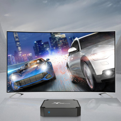 Цифрова смарт приставка із пультом Smart TV Box X96 Mini на Android медіаплеєр для телевізора 4/32 GB