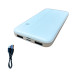 Повербанк Power Bank S-link 10000 mAh Зовнішній акумулятор з дисплеєм Білий