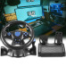 Кермо з педалями 3в1 Vibration Steering wheel педалями газу та гальма мультимедійний універсальний джойстик-кермо