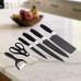 Набор кухонных ножей Knife set 8 предметов с подставкой и точилкой
