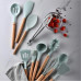 Кухонные принадлежностей силиконовые набор 12 предметов Kitchen & dining кухонная утварь для кухни мятный