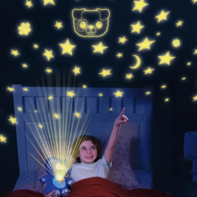 М'яка іграшка нічник проектор зоряне небо музична з LED підсвічуванням 6 режимів Dream Lites