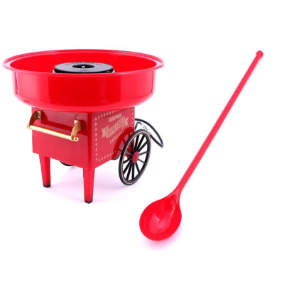 Електричний апарат для виробництва цукрової вати Cotton Candy Maker Червоний