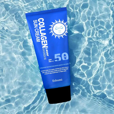 Крем сонцезахисний із колагеном Eshumi Collagen Laser SPF 50+
