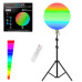 Світлодіодна кругла лампа RGB-LED Fill Light GS-450 кольорова 45см з пультом та штативом 2м для студійної зйомки