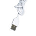 USB хаб концентратор адаптер розгалужувач на 4 порти білий живлення від USB хаб 2.0