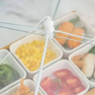 Парасолька кришка для захисту від мух 50х50см Сітка для захисту продуктів від комах Москітна сітка на стіл для їжі