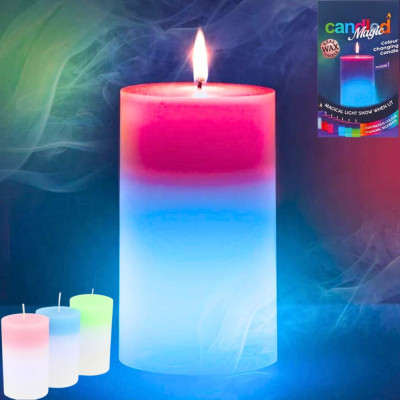 Воскова свічка з підсвічуванням світлодіодна хамелеон Candled Magic LED міняюча колір магічна декоративна