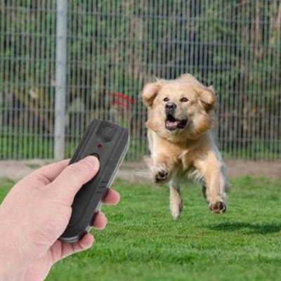 Ультразвуковой отпугиватель для собак Dog repeller TJ 3008  Карманный Черный