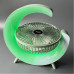 Портативний міні вентилятор з RGB підсвічуванням Настільний акумуляторний нічник від USB з обдуванням