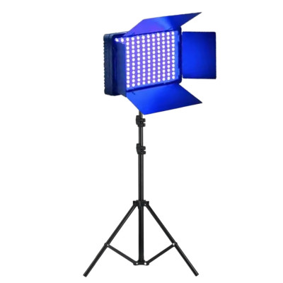 Прямокутна LED лампа U600 RGB зі штативом 2м кольорове відеосвітло для фото та відеозйомок 21х12см портативне