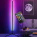 Кутовий підлоговий RGB торшер світлодіодний LED лампа з пультом світильник з регульованою яскравістю 130см збірної