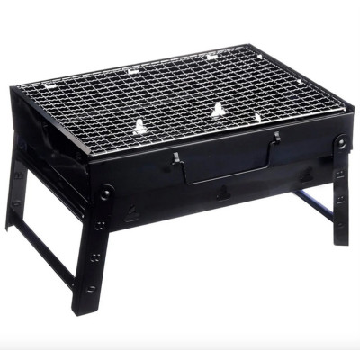 Мангал чемодан складний переносний BBQ розбірний портативний барбекю гриль з ґратами для пікніка 44х30х22см