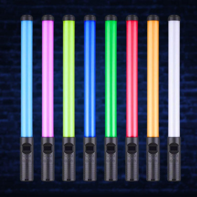Лампа Led акумуляторна жезл RGB Light Stick з пультом та штативом 2м світлодіодна різнокольорова лампа палиця