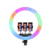 Кільцева кольорова LED лампа RGB 45 см Світлодіодна професійна селфі лампа для фото відеозйомок MJ18