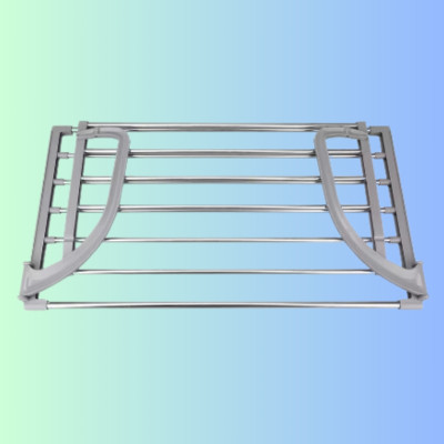 Сушарка для білизни розсувна на радіатор Folding Clothes Hanger 3270В Подвійна сушка для одягу взуття на балкон